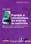 Propriétés et caractéristiques des matériaux de construction vignette
