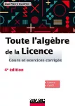 Toute l'algèbre de la licence vignette